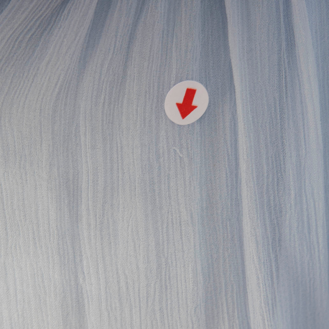 Maje Blue Midi Long Sheer Sleeves Dress