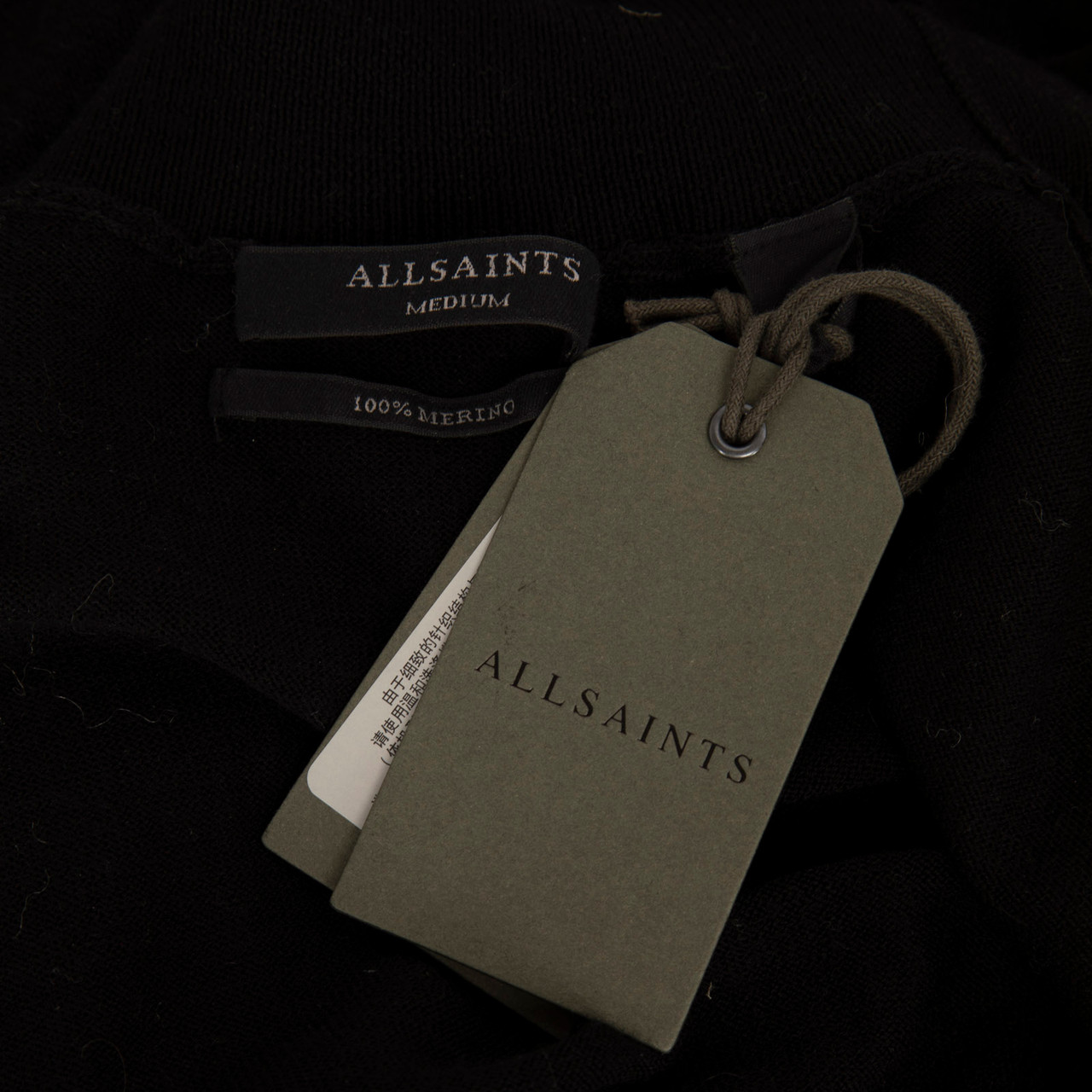 All Saints Black Amos Mercer Dress & Wool Jumper Set