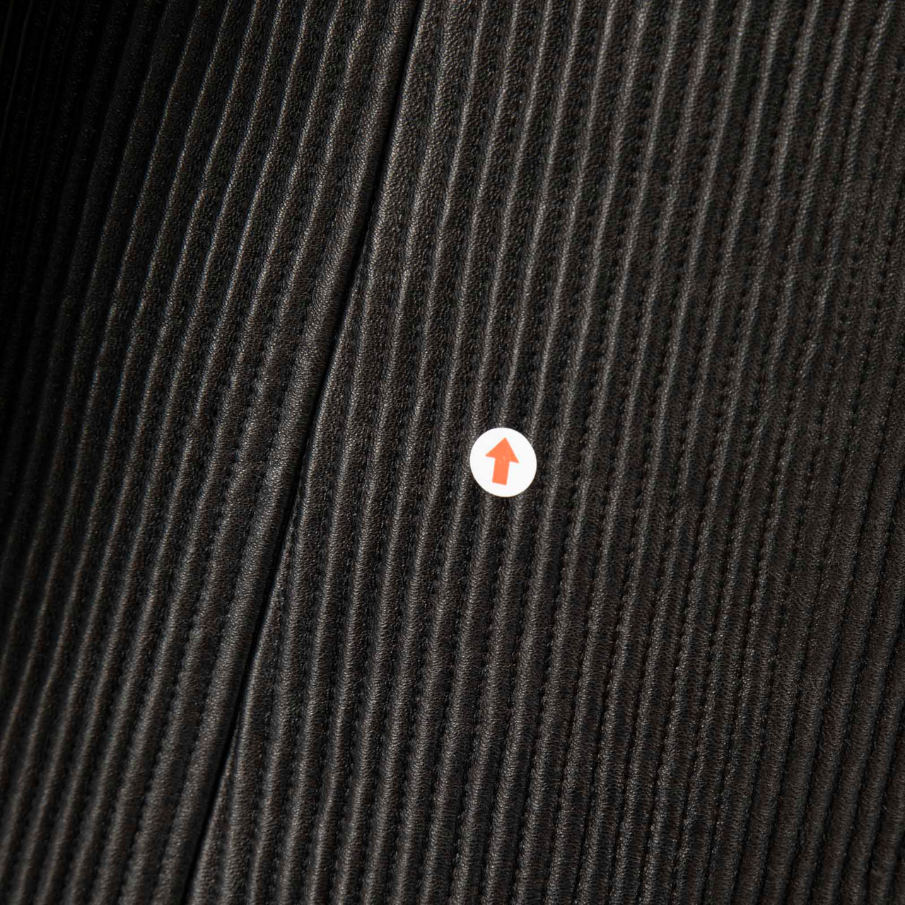 Emporio Armani Black Rabbit Fur & Leather Long Coat