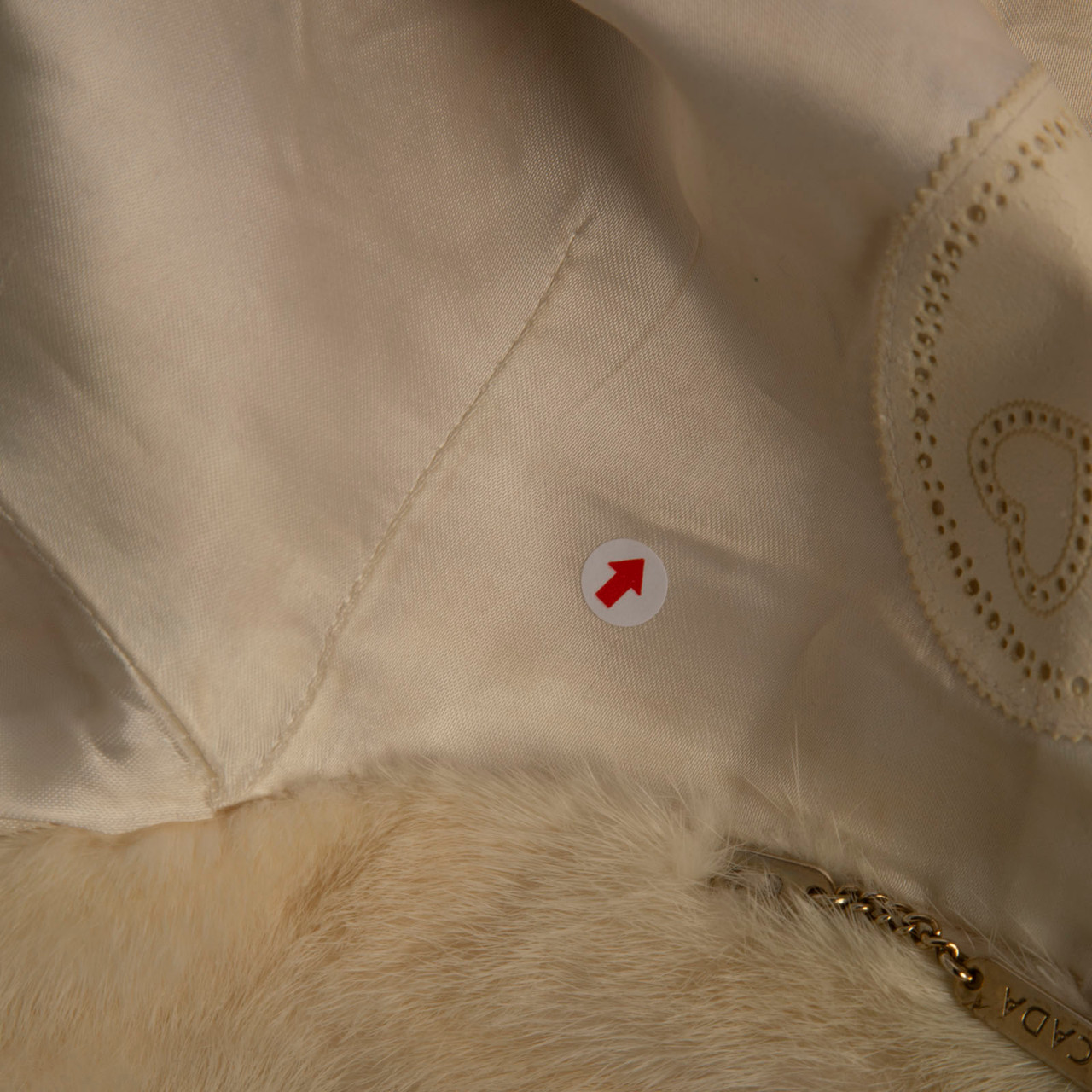 Escada White Mink Fur Cropped Jacket