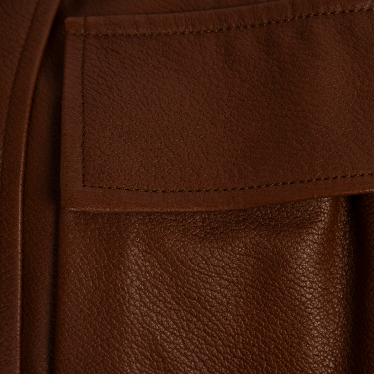 Holland & Holland Brown Leather Belted Jacket