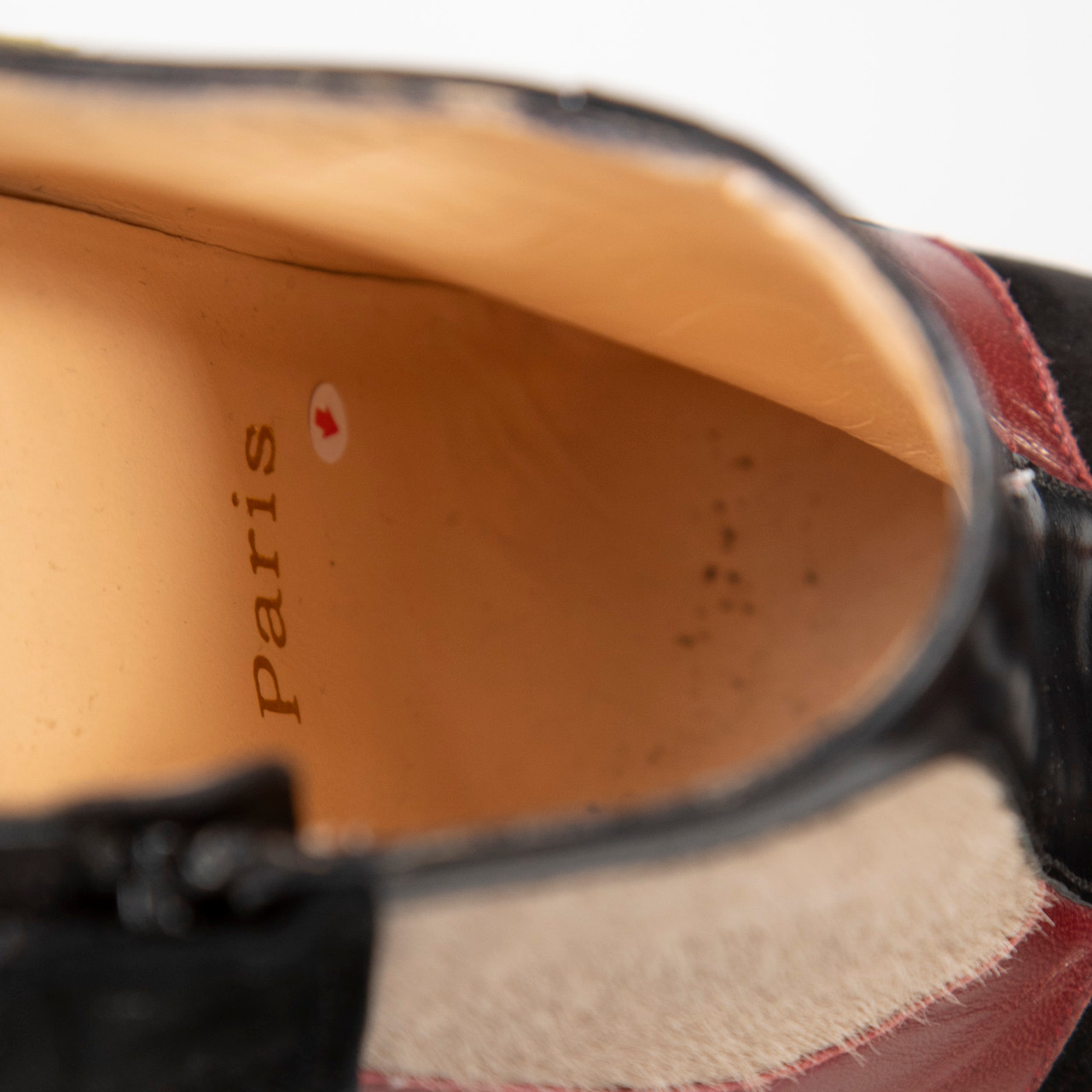 Christian Louboutin Leather & Pony Style Panelled Heels