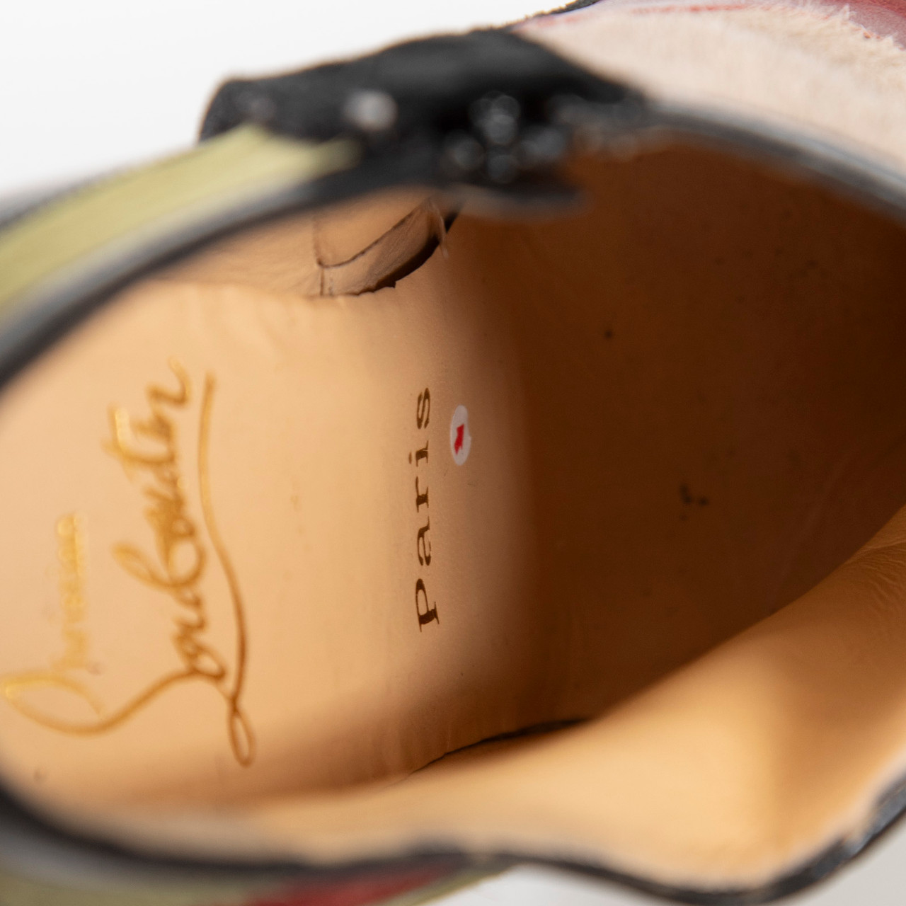 Christian Louboutin Leather & Pony Style Panelled Heels