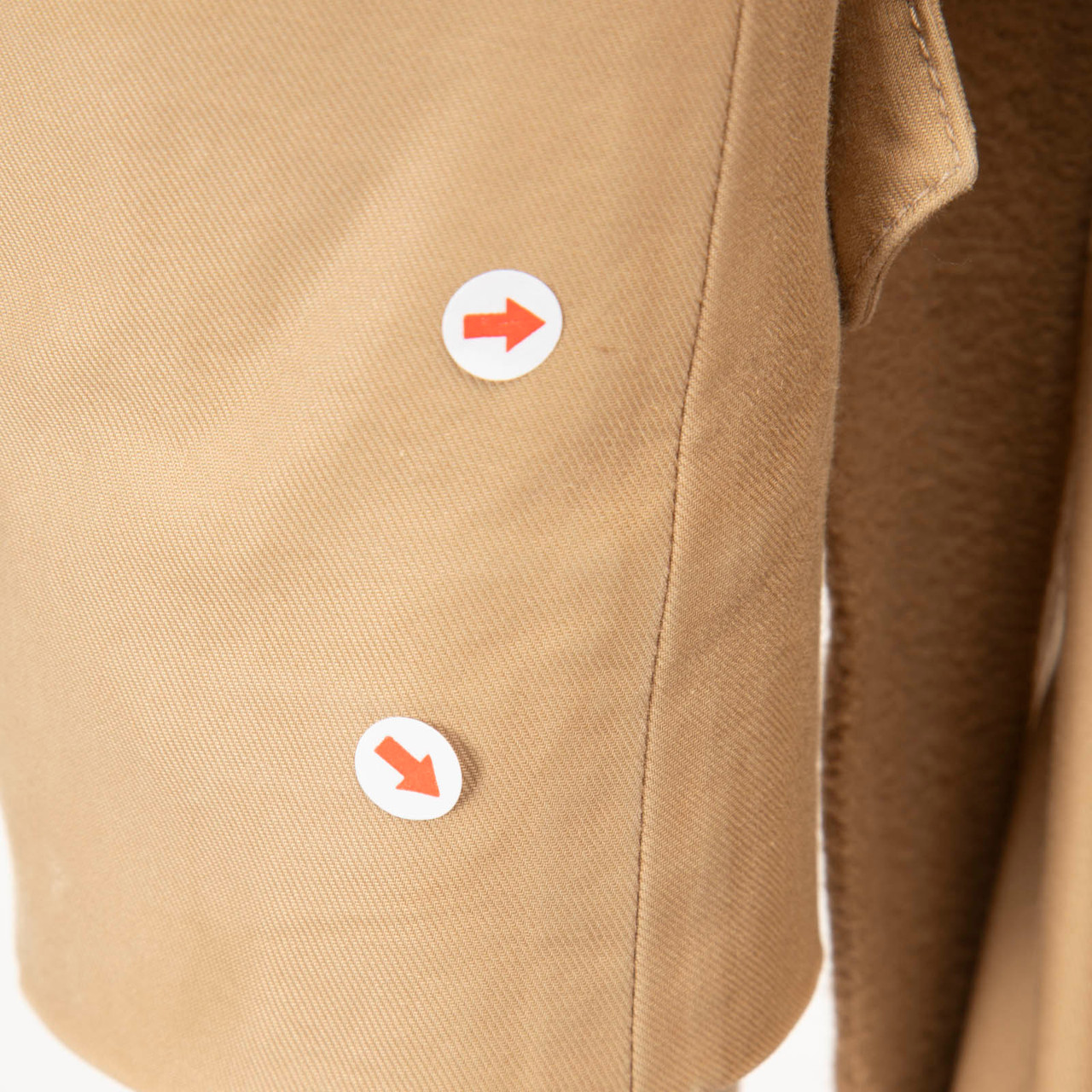 Max Mara Brown Wool Panelled Double Breasted Coat