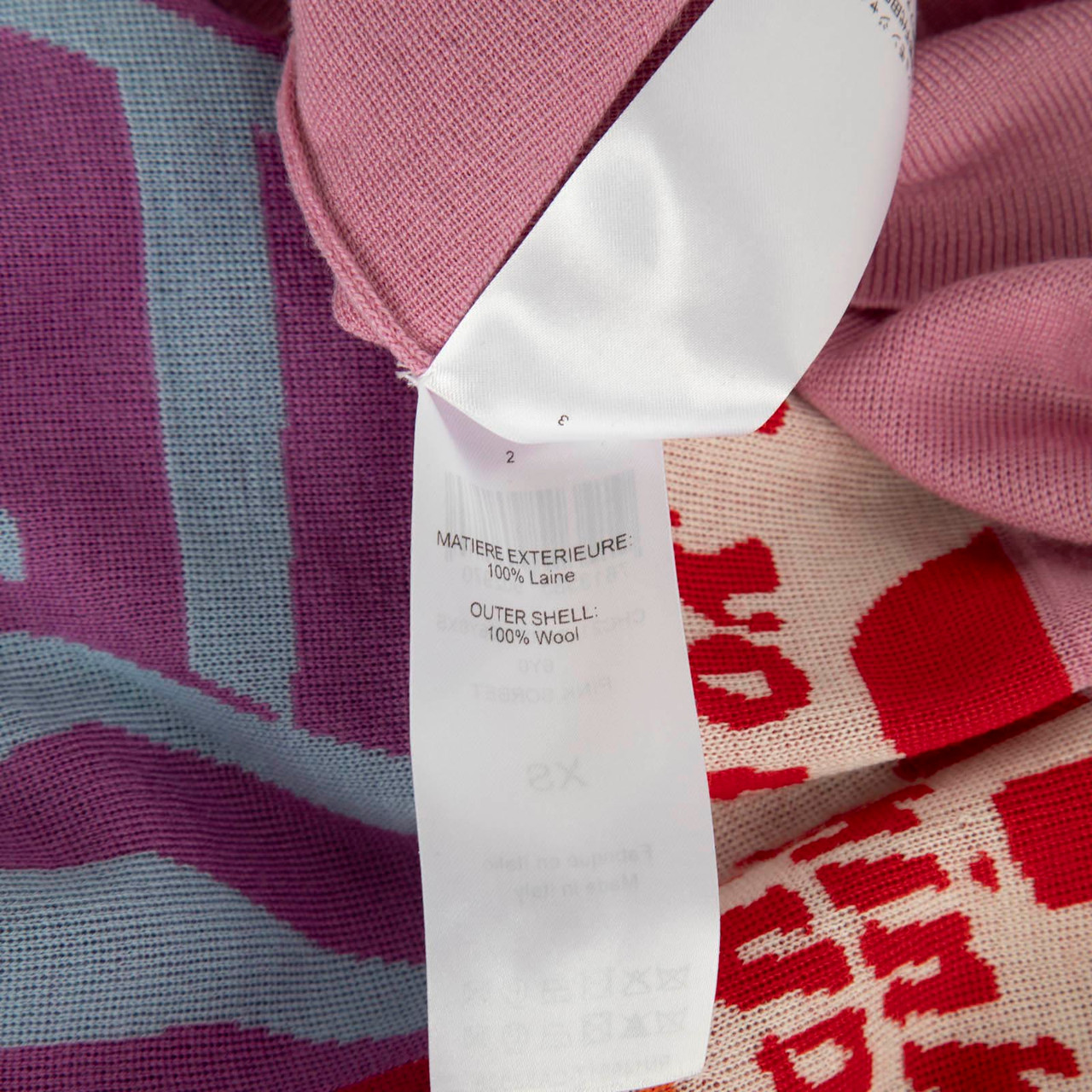 Chloé Pink Sorbet Abstract Knit Jumper