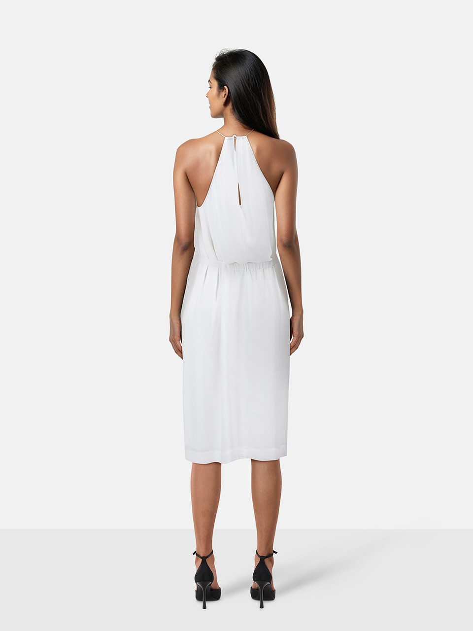 Dion Lee White Sleeveless Midi Dress