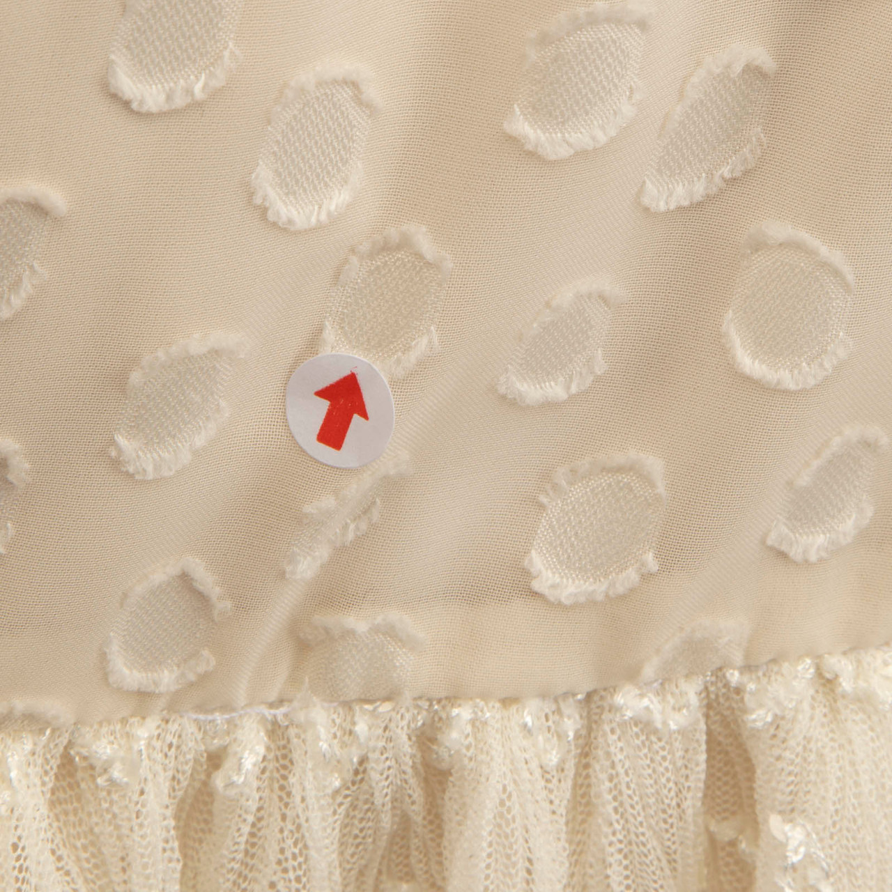 Alexis White Polkadot Long Sleeves Dress