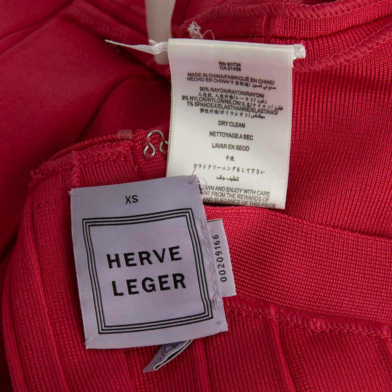 Herve Leger Pink Bodycon Sydney Dress