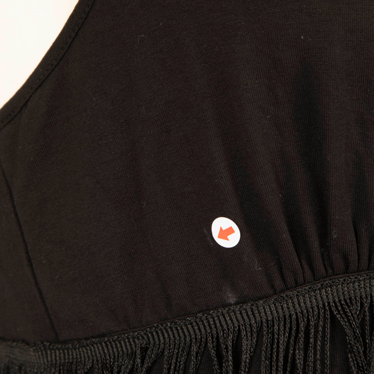 Dolce & Gabbana Black Tassel Detail Mini Dress