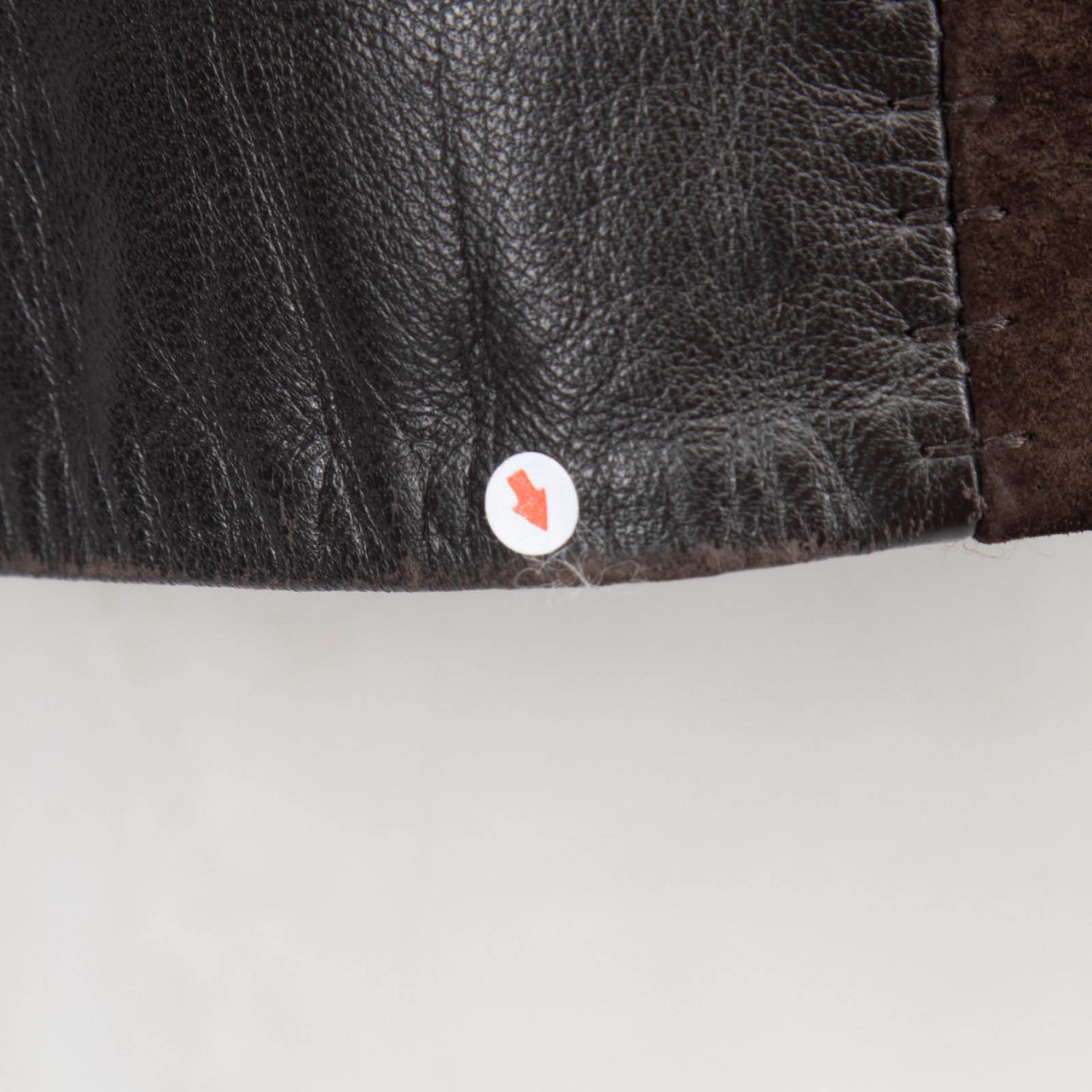 Esocco Brown Sheep Leather & Rabbit Fur Coat