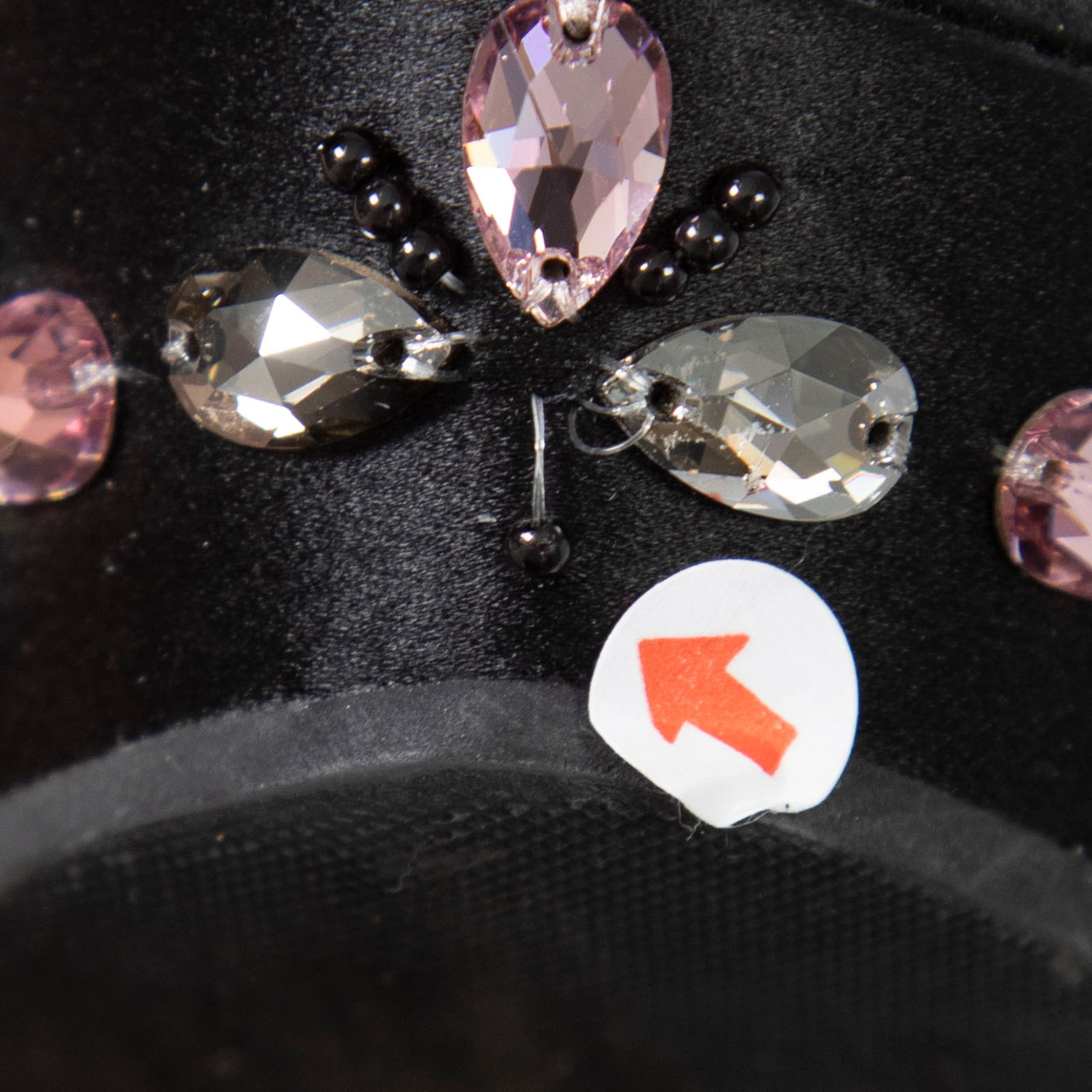 Louis Vuitton Black Floral Crystal Wedges