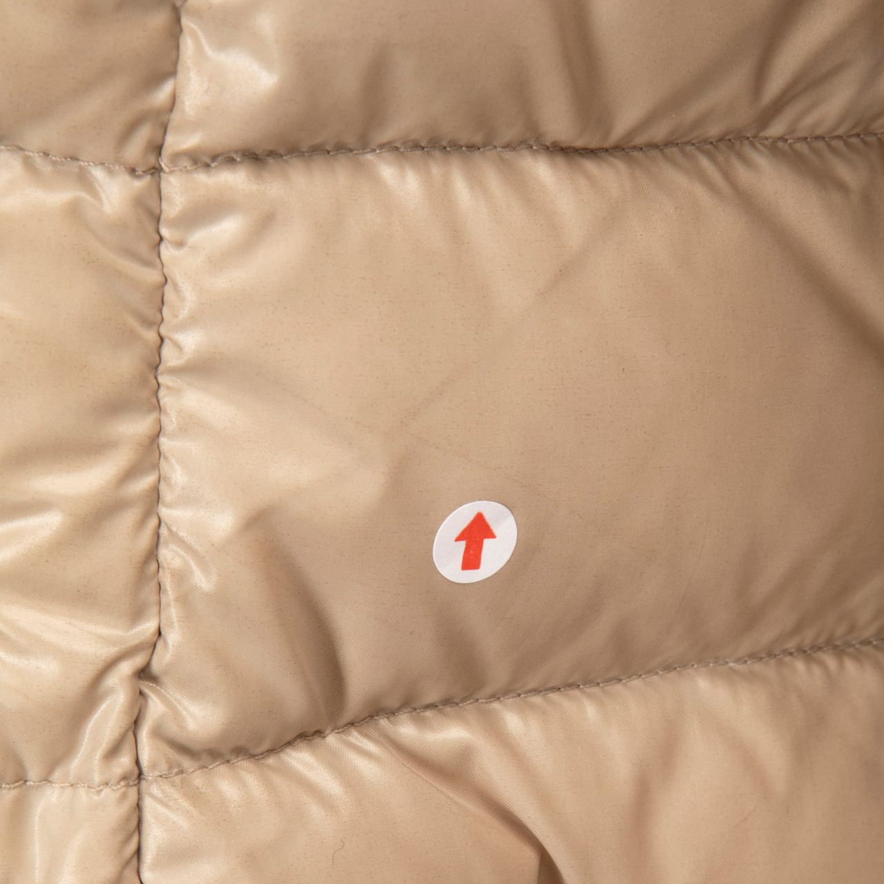 Moncler Beige Raccoon Fur Trim Puffer Jacket