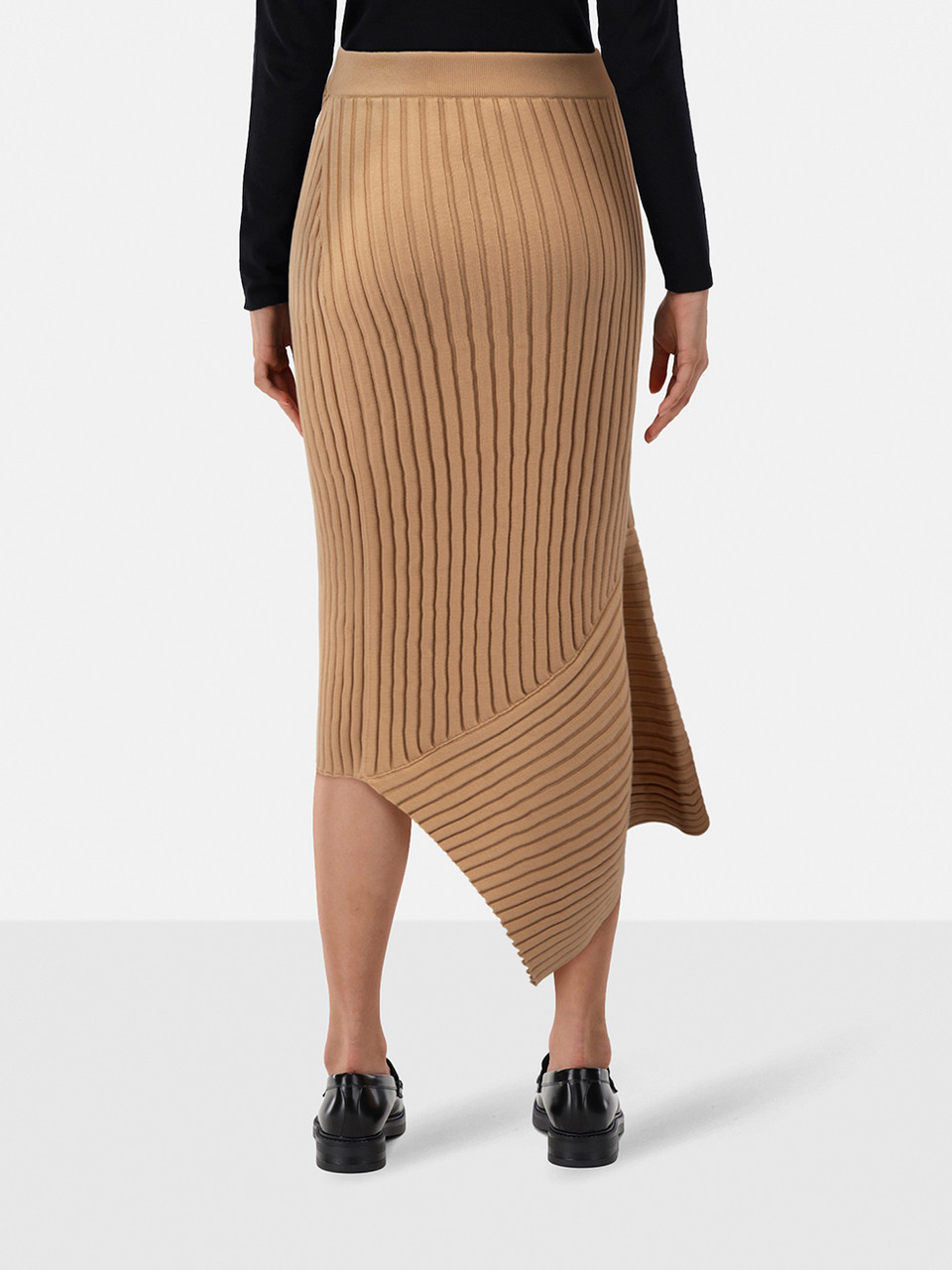 Stella McCartney Beige Asymmetric Knit Skirt