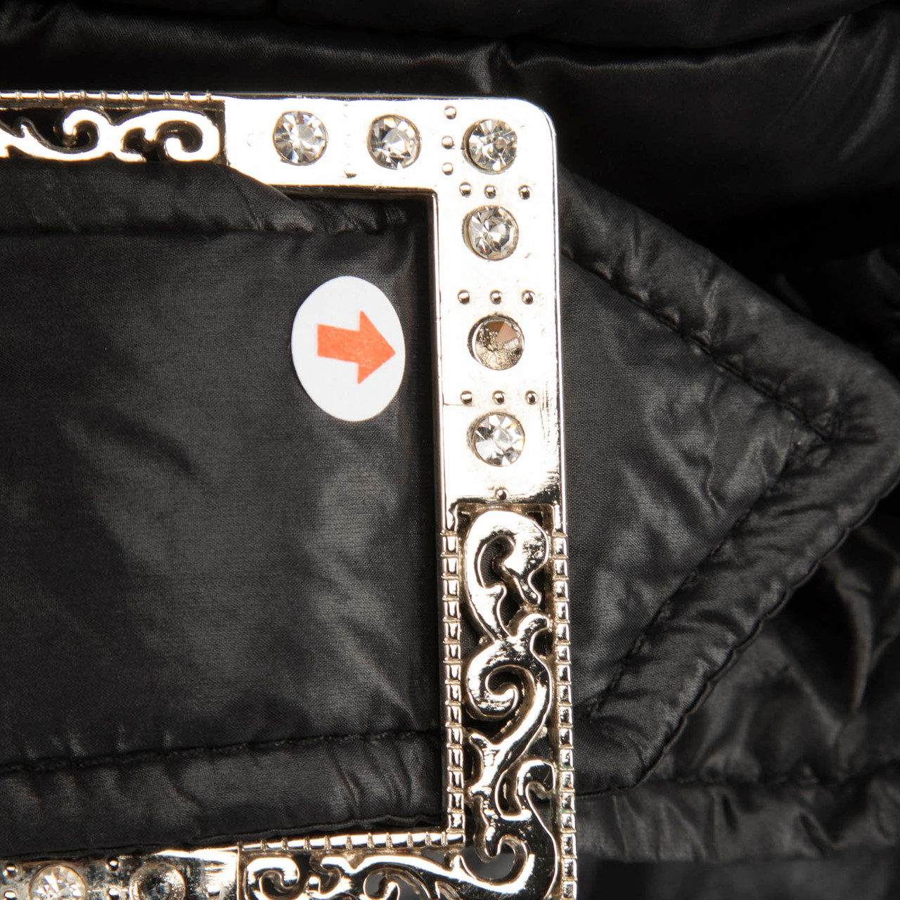 Roberto Cavalli Black Double Zip Fur Trim Coat