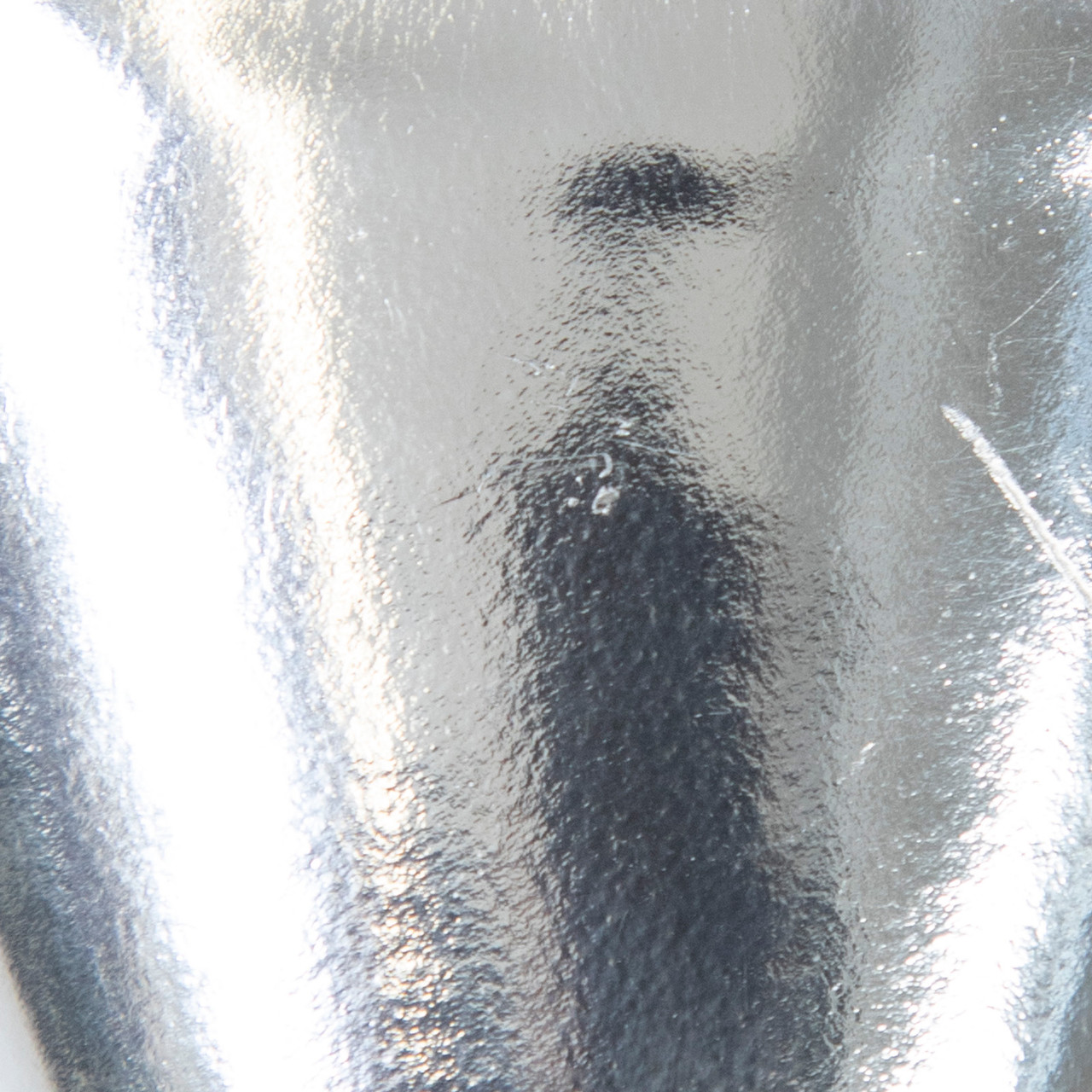 Prada Silver Leather High Heeled Pumps