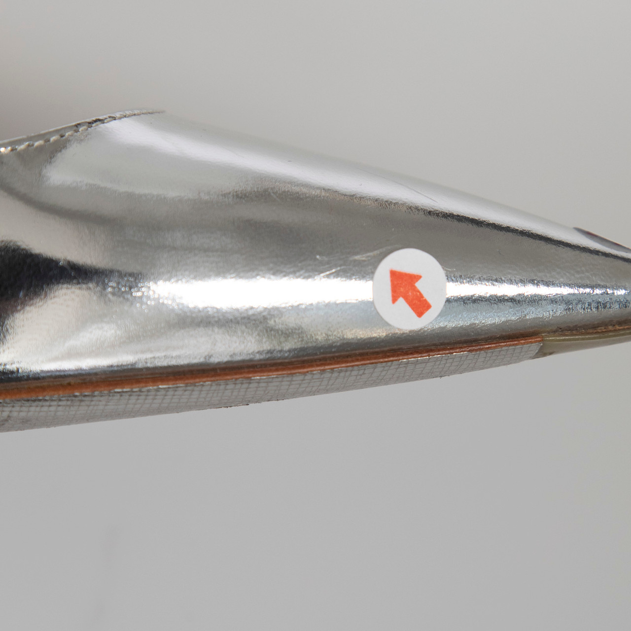 Prada Silver Leather High Heeled Pumps