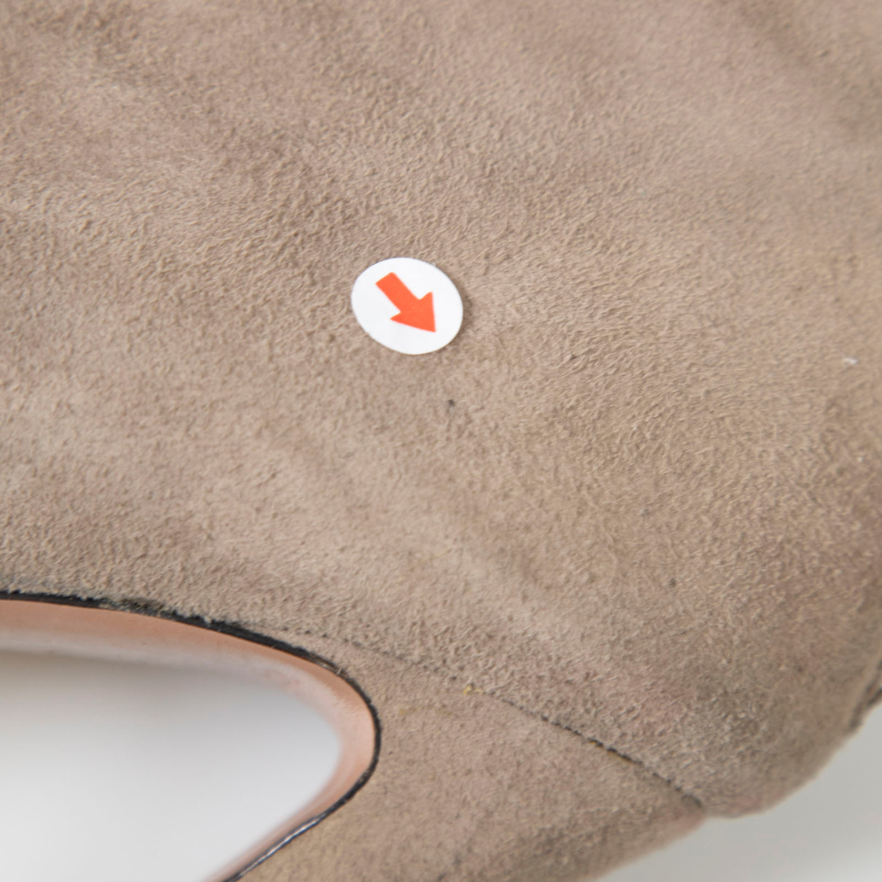 Prada Brown Suede Peep Toe Boots