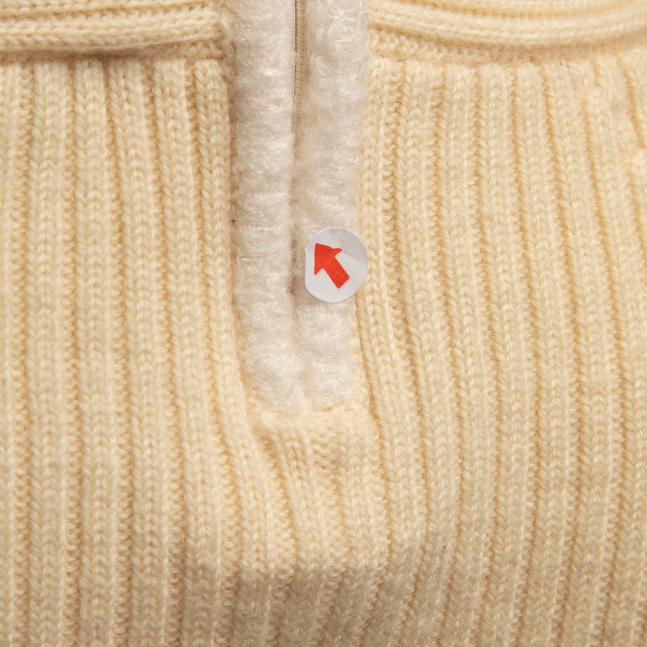 Dior Ecru Ribbed Short Sleeve Jumper