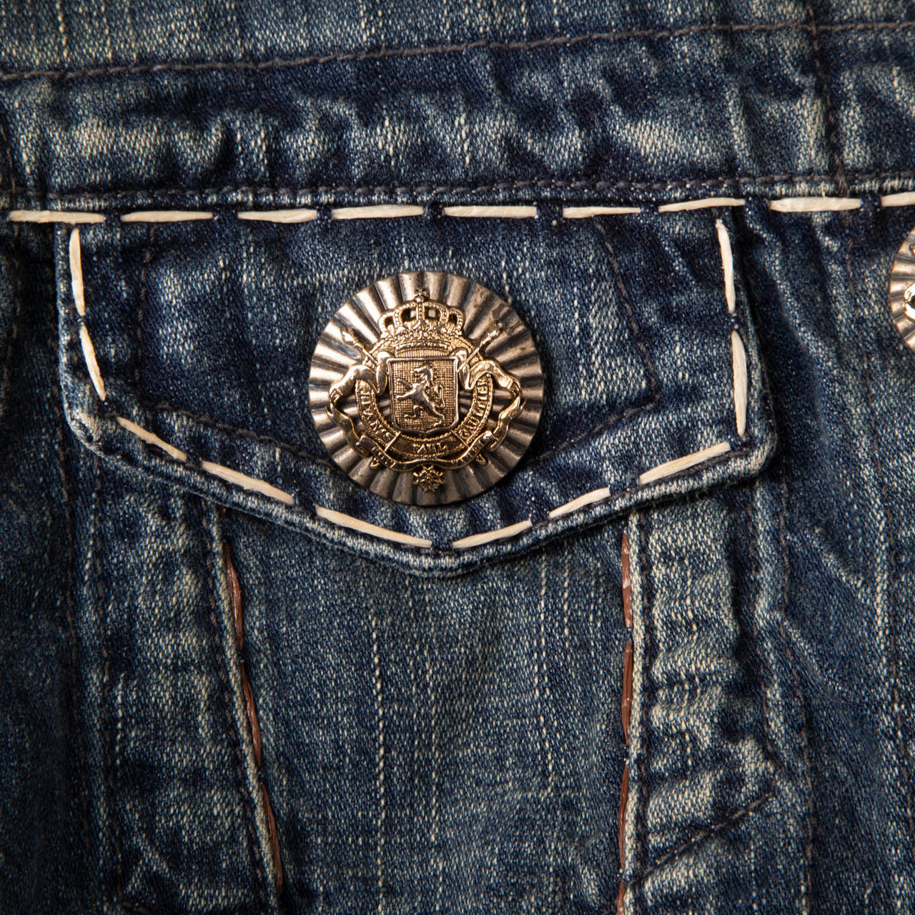 Jean Paul Gaultier Blue Cropped Denim Jacket