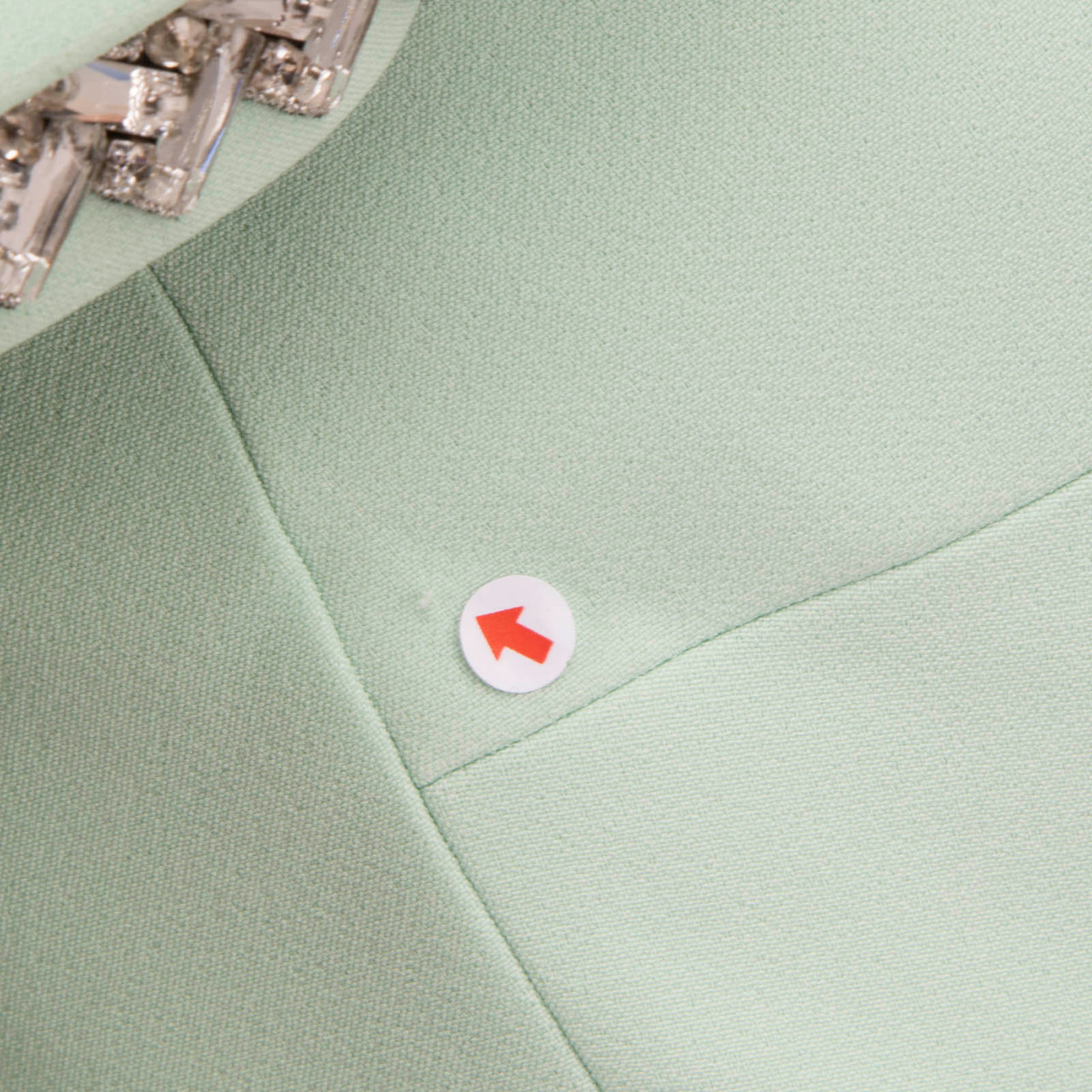 Safiyaa Mint Green Embellished Shoulder Gown