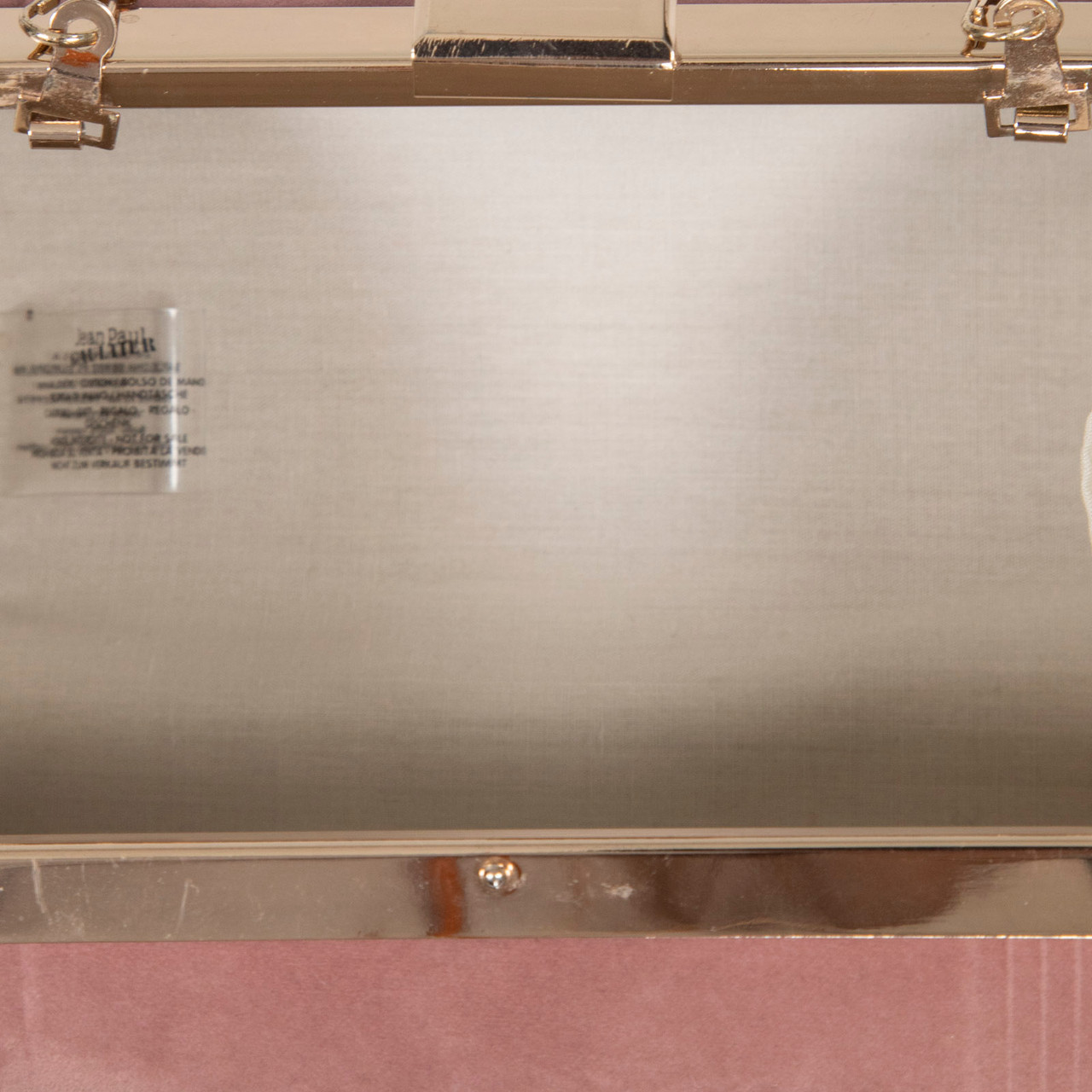 Jean Paul Gaultier Pink Velvet Cylinder Clutch
