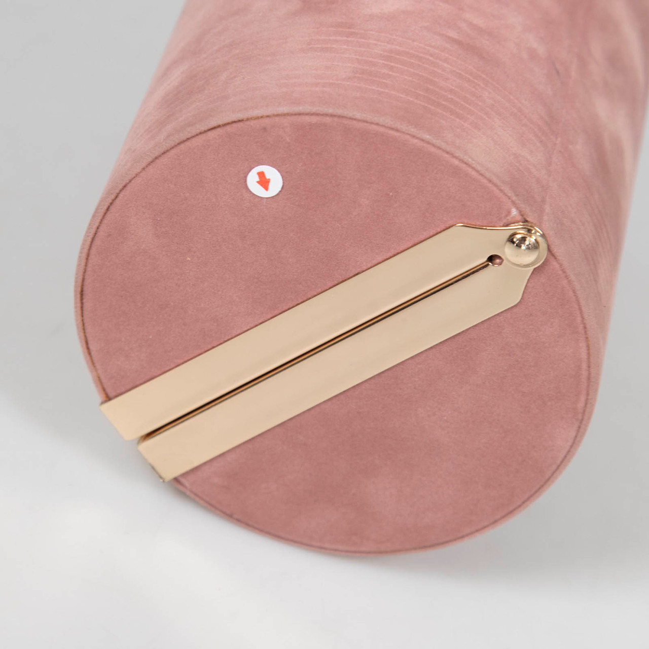 Jean Paul Gaultier Pink Velvet Cylinder Clutch