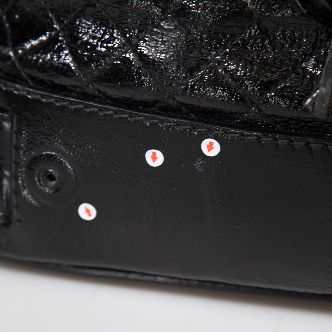 Dolce & Gabbana Black Quilted Patent Shoulder Bag