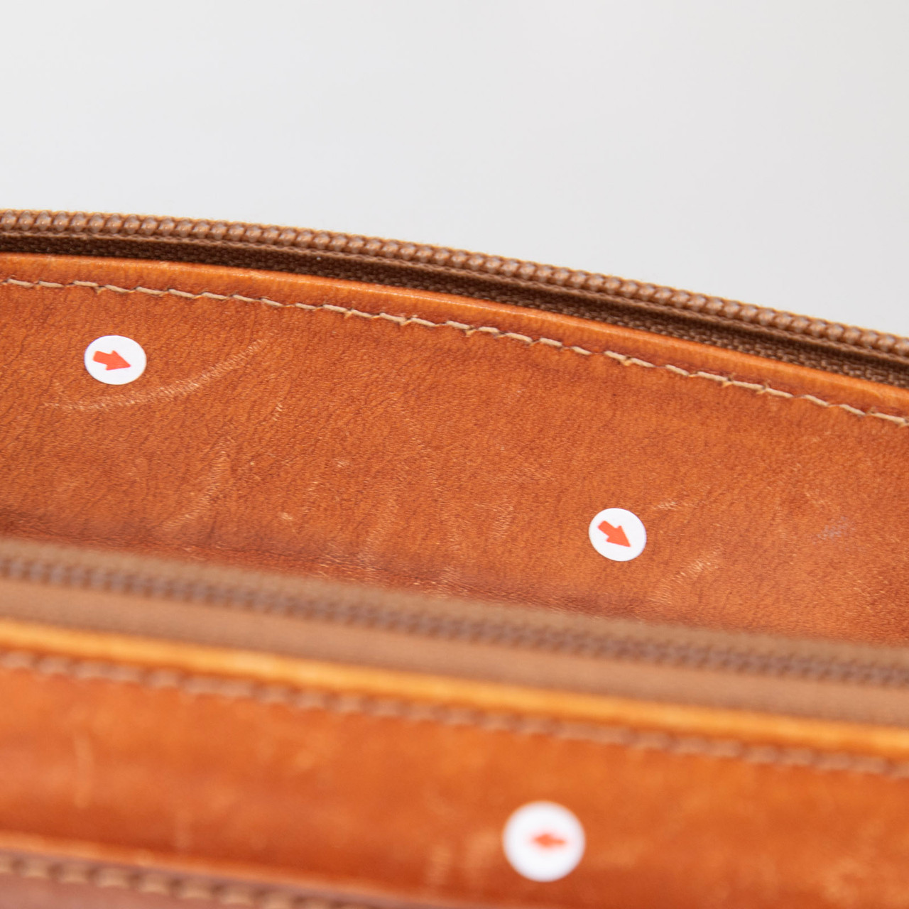 Balenciaga Brown Leather Embossed Logo Handbag