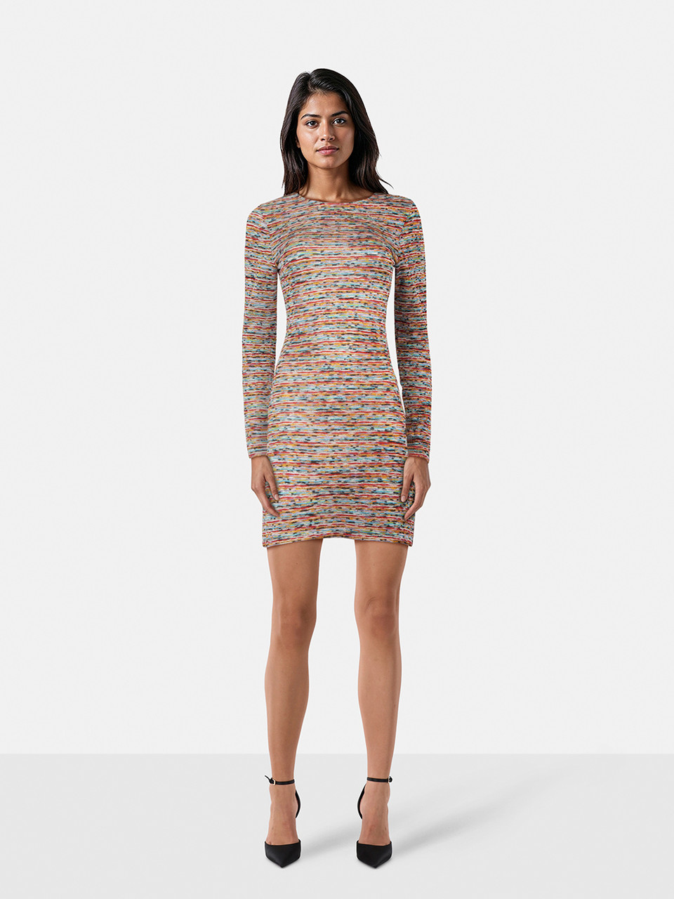 Missoni Metallic Long Sleeve Knit Dress