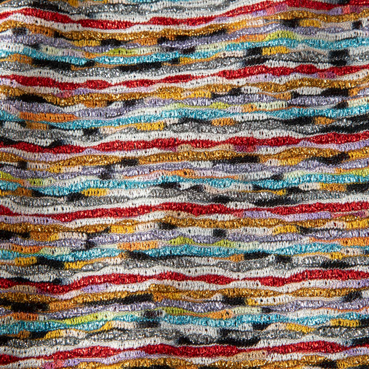 Missoni Metallic Long Sleeve Knit Dress