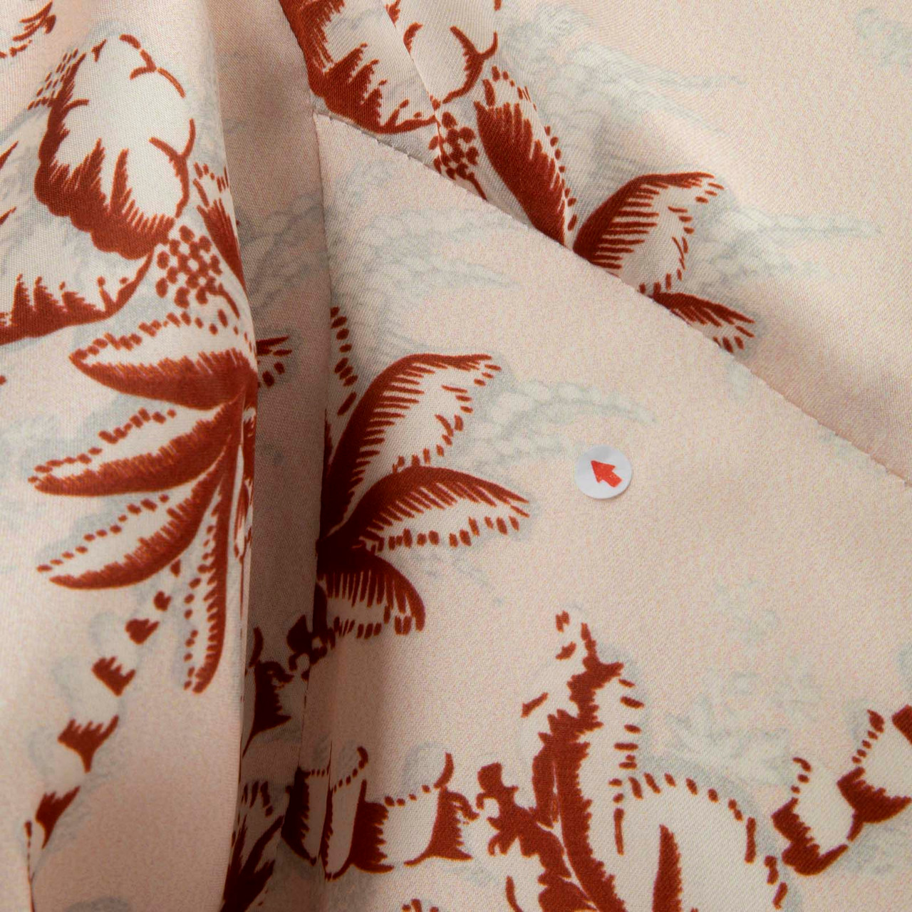 Paco Rabanne Floral V-Neck Long Sleeve Top