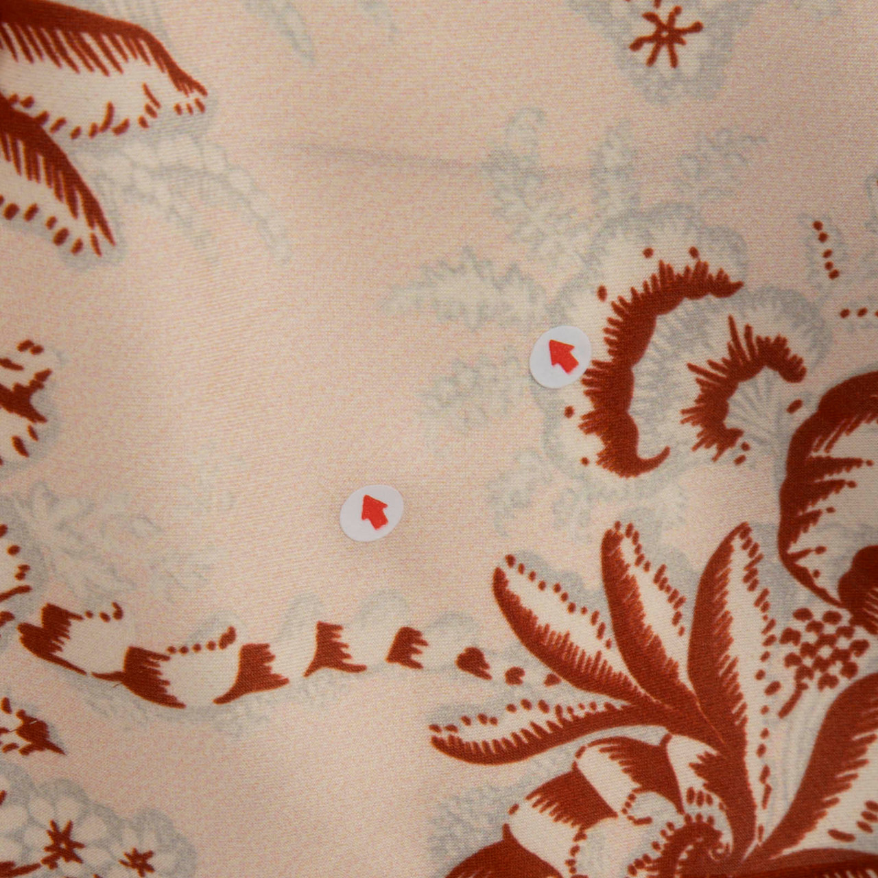 Paco Rabanne Floral V-Neck Long Sleeve Top