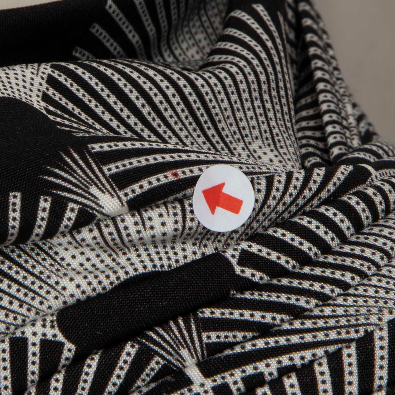 Paco Rabanne Black & White Abstract Midi Skirt