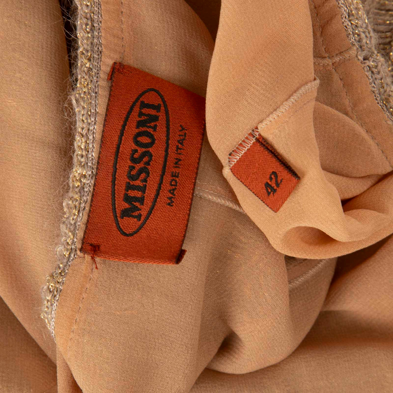 Missoni Beige & Gold Tank Top