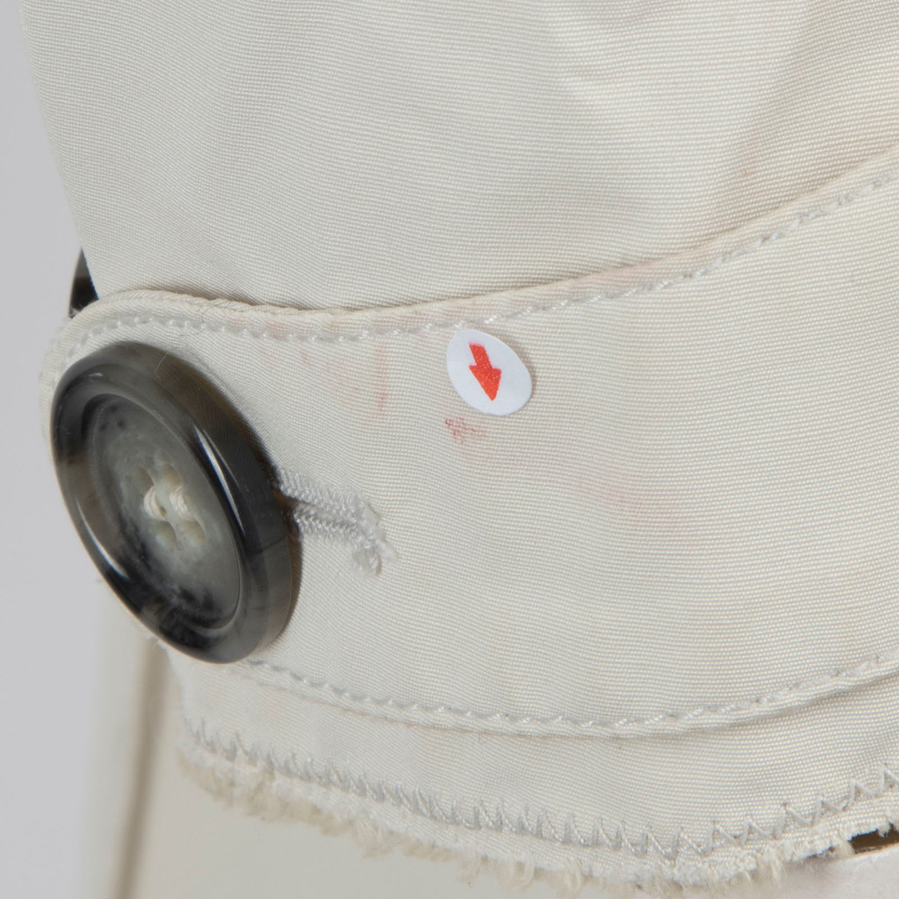 Prada Ecru Belted Button Up Trench Coat