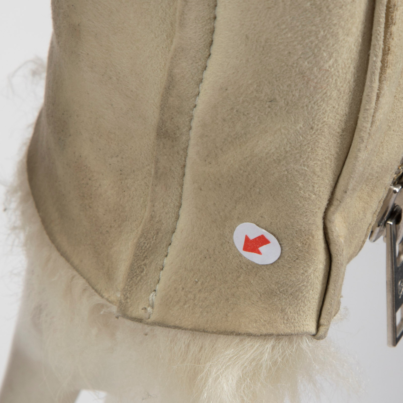 Alexander McQueen MCQ Beige Suede Shearling Jacket