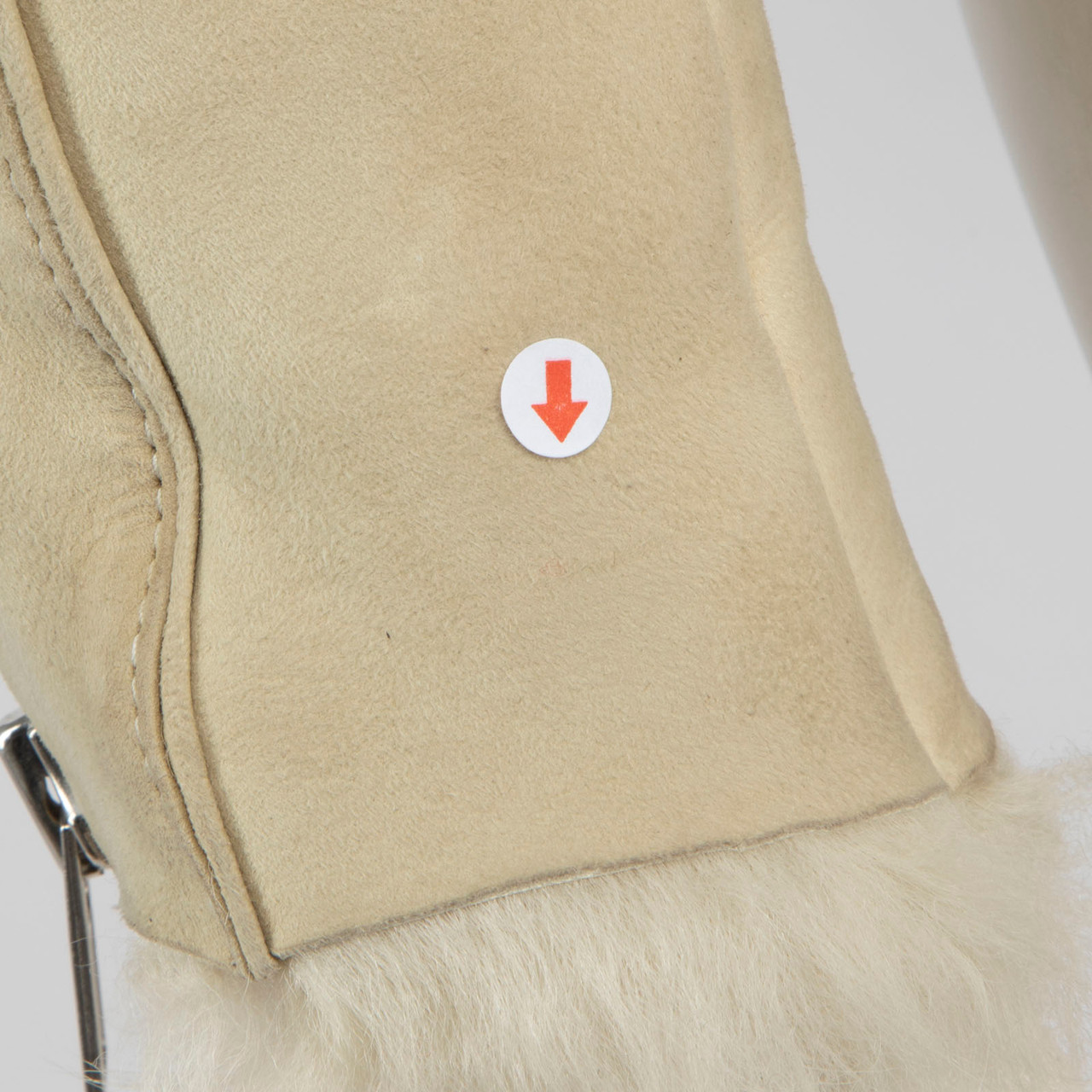 Alexander McQueen MCQ Beige Suede Shearling Jacket