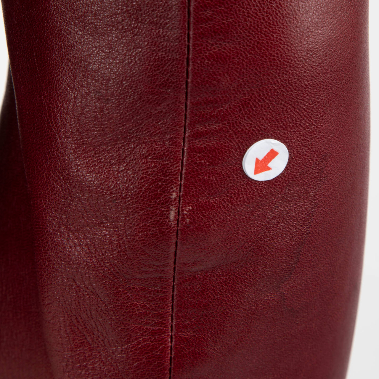 Joseph Red Leather Zip Up Jacket
