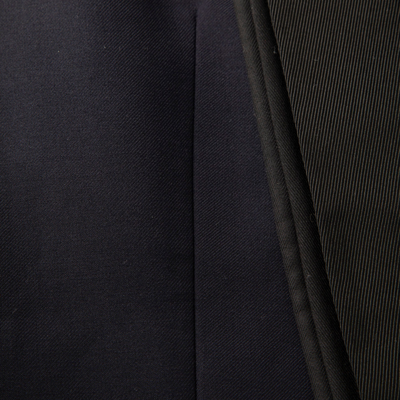 Stella McCartney Navy Wool Black Lapel Blazer