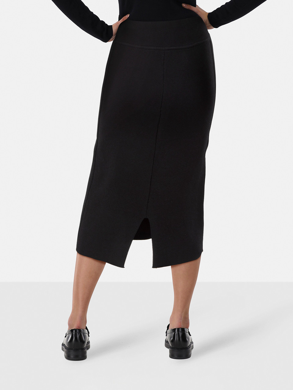 Scanlan & Theodore Black Stretchy Pencil Skirt