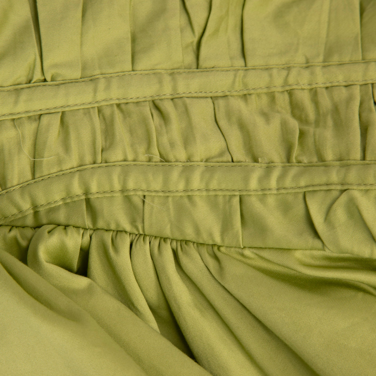 Aje Green Drawstring Midi Dress