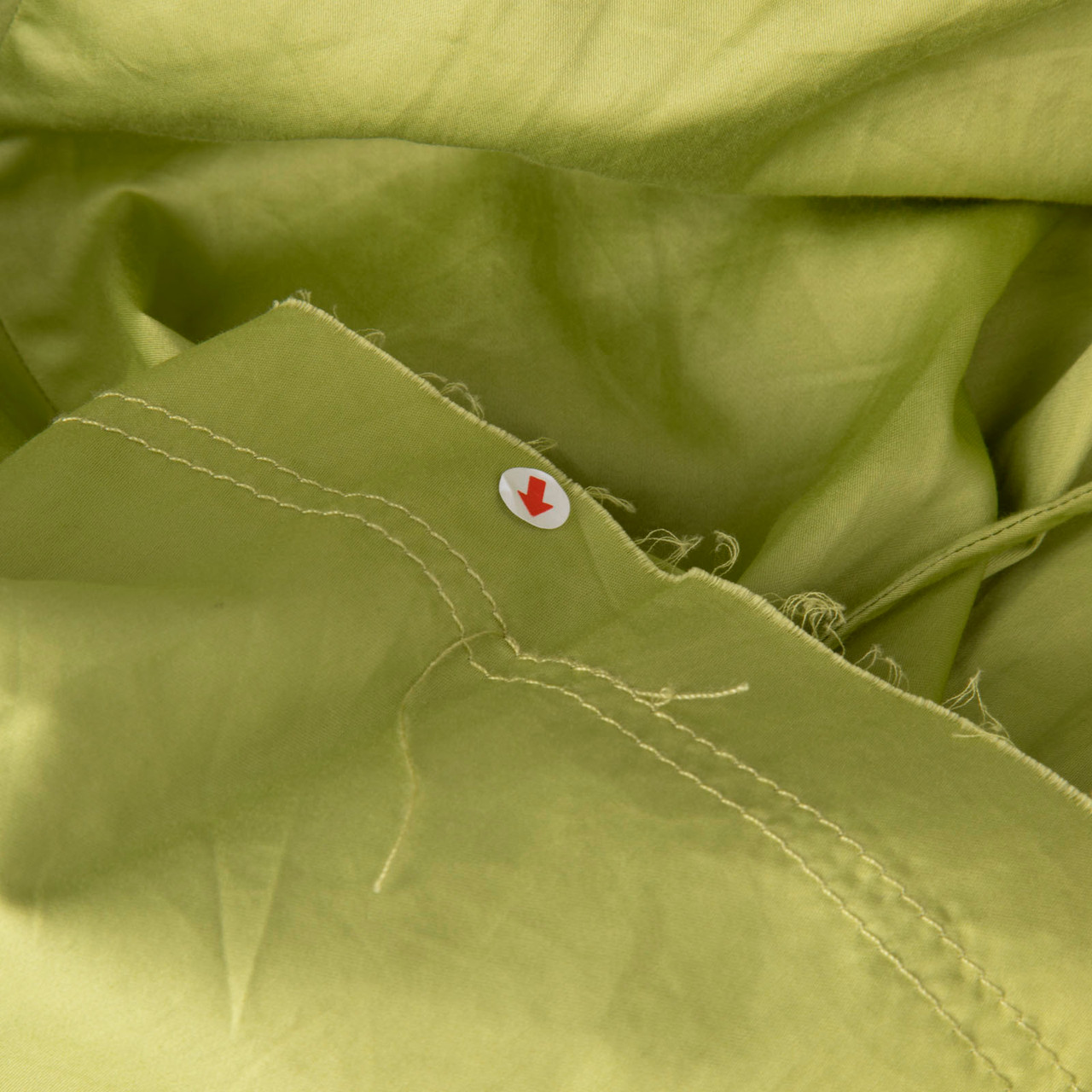 Aje Green Drawstring Midi Dress