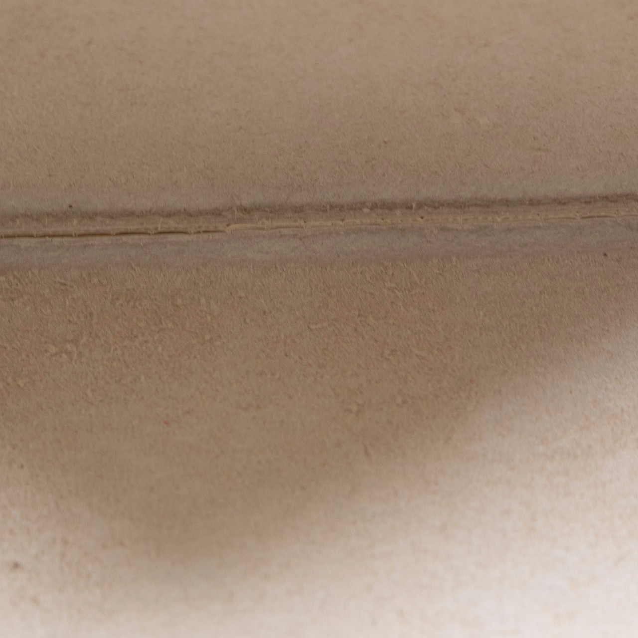 Comme Des Garcons Beige Leather Zip Pouch