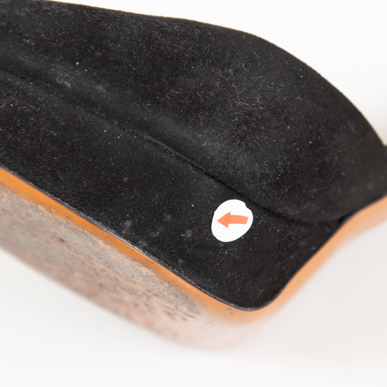 Gucci Black Suede Platform Peep Heels