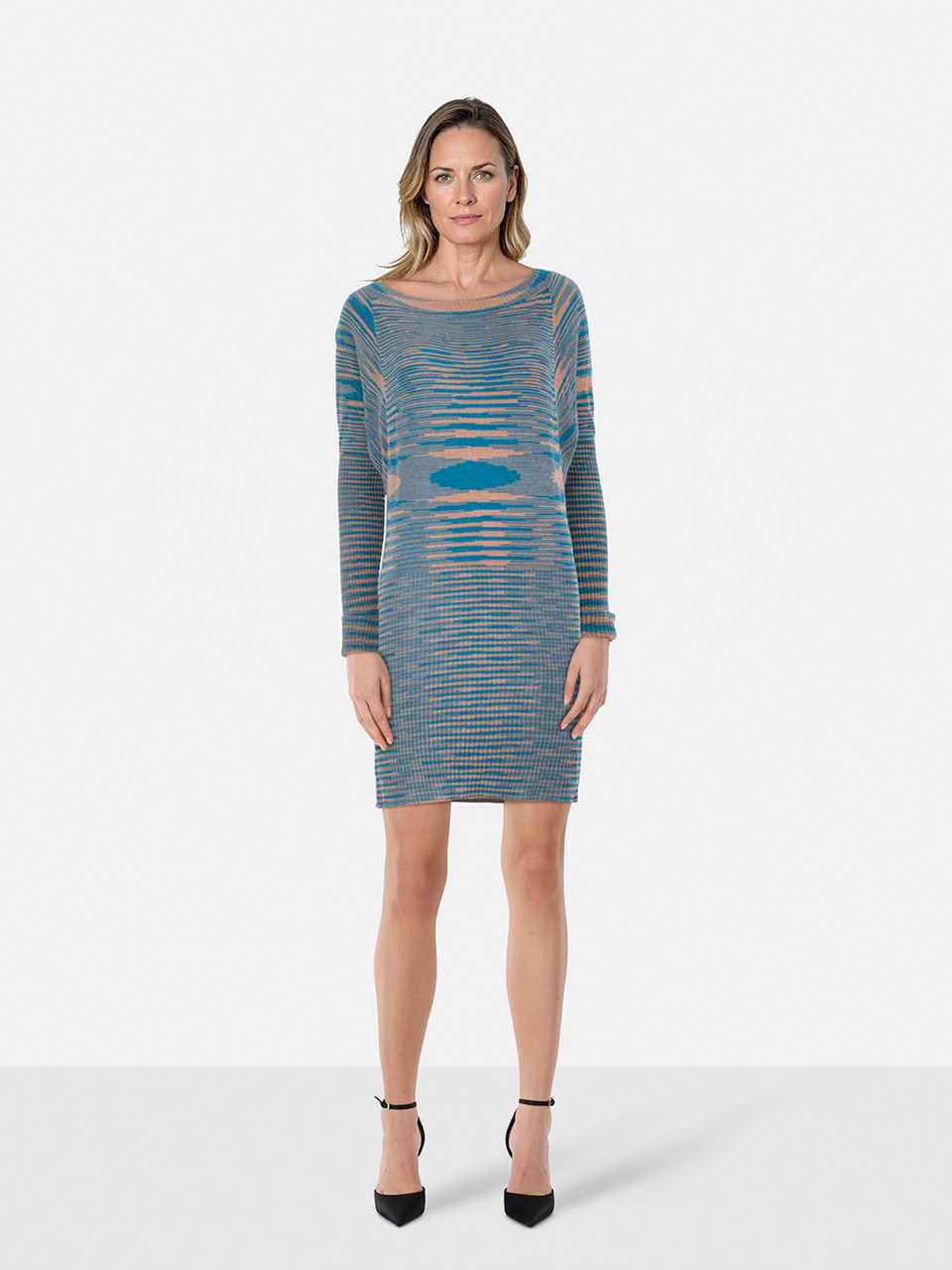 Missoni Striped Long Sleeves Knit Dress