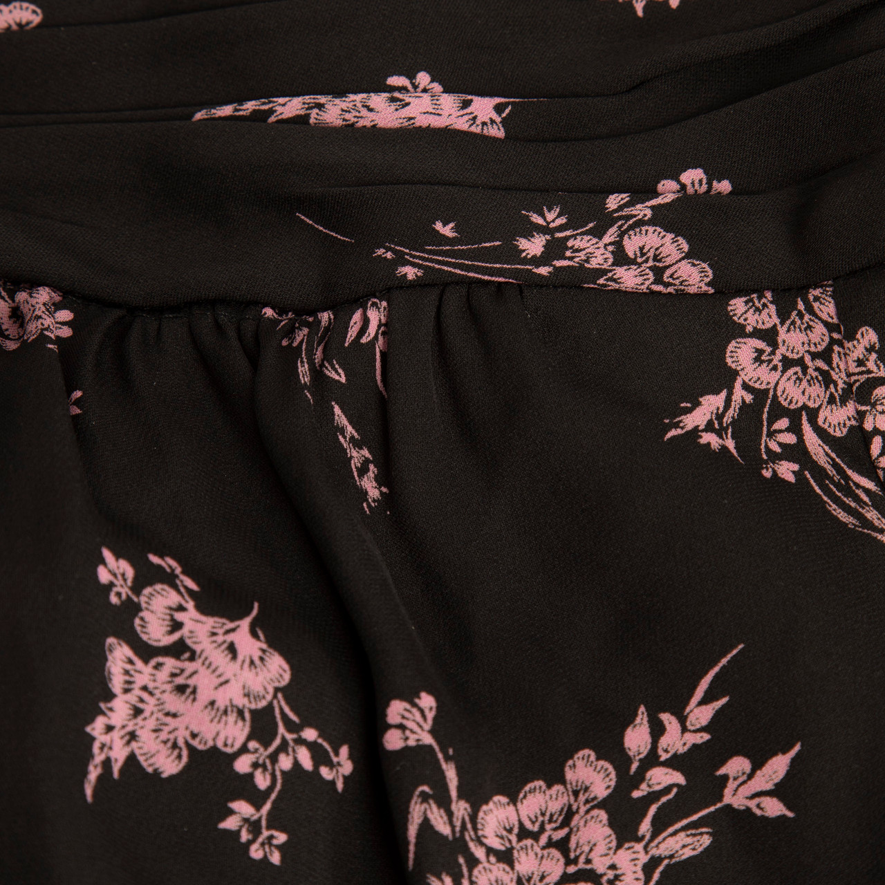 ME+EM Black & Pink Floral Blouse