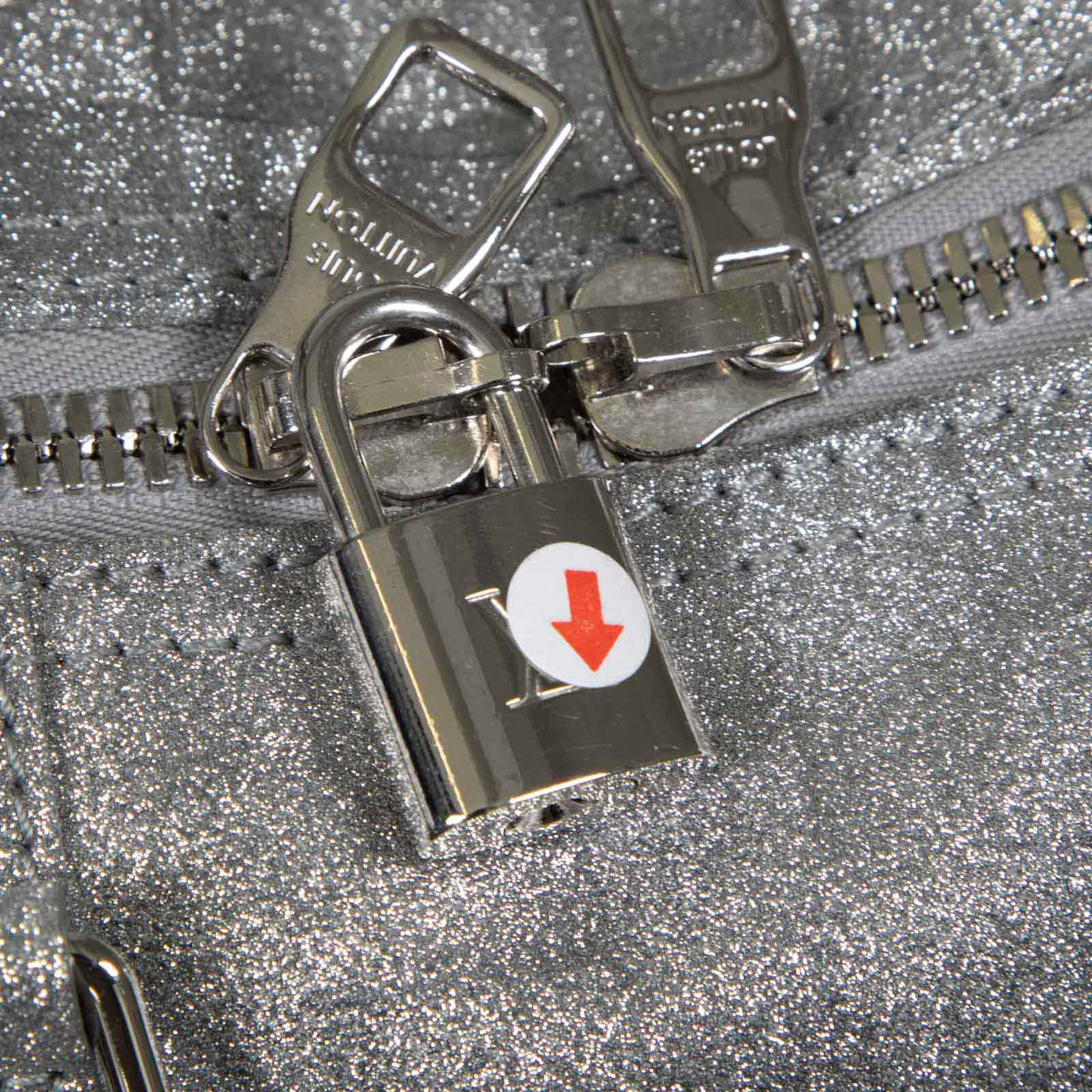 Louis Vuitton Silver Glitter Keepall Bandoulière 50