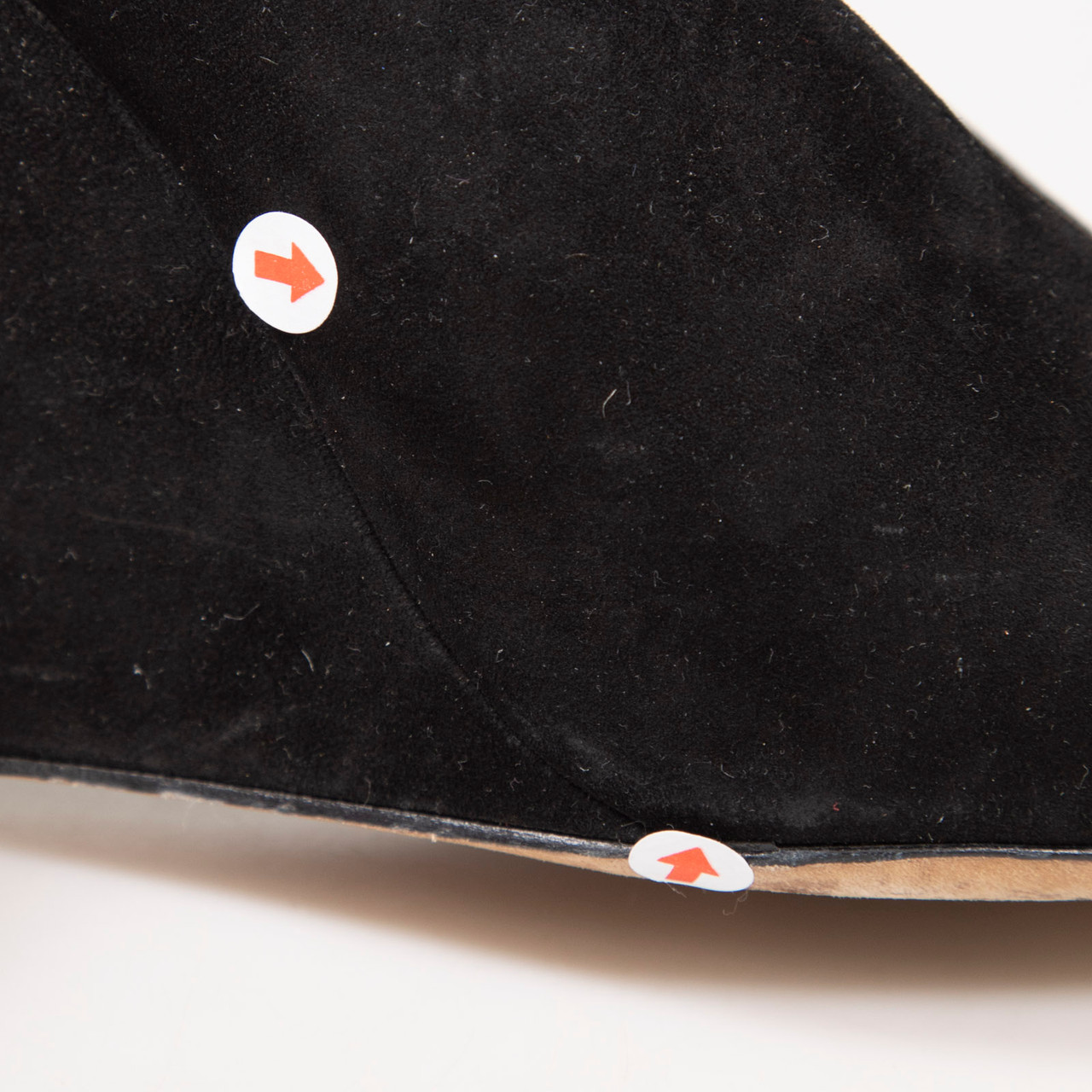 Céline Black Suede Sling Back Wedges