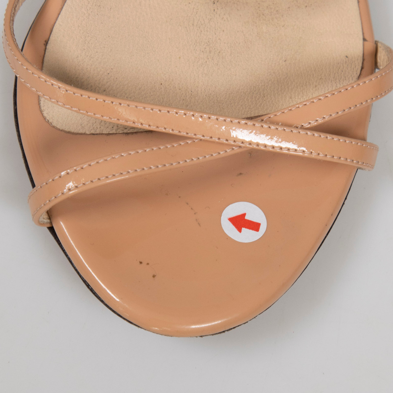 Jimmy Choo Brown Patent Strappy Sandals