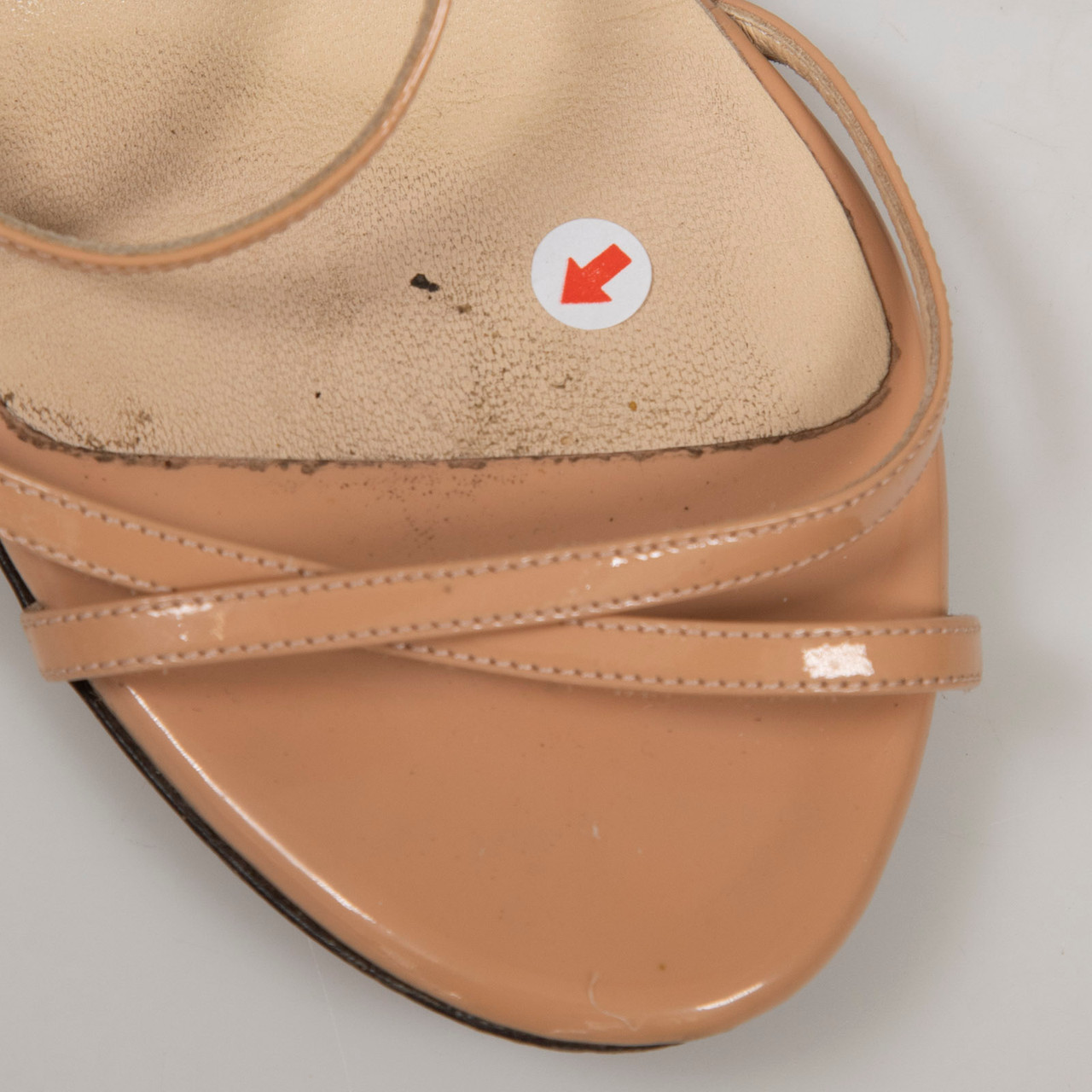 Jimmy Choo Brown Patent Strappy Sandals